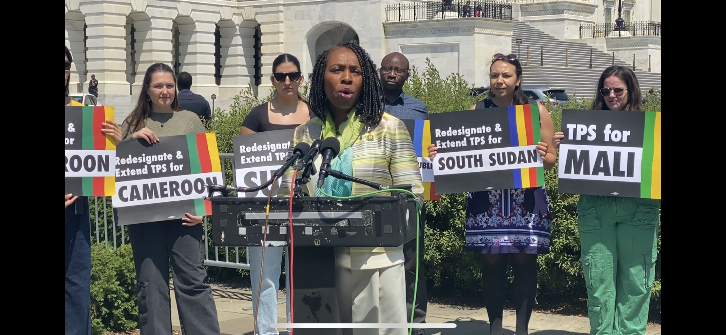 TPS press conference at the U.S. Capitol advocating for Cameroon, South Sudan, and Mali